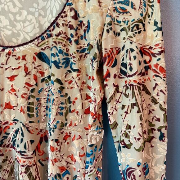 Free people velvet burnout mini dress - Picture 3 of 5